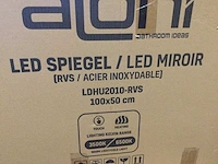 Aloni - led spiegel ovaal rvs 100x50 cm - afbeelding 3 van  4