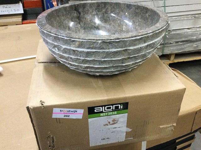 Aloni - nst3616 - waskom marmer 35x16 cm. - afbeelding 1 van  2