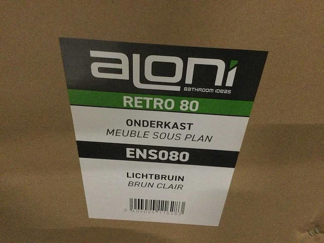 Aloni - retro 80/ens080 - onderkast met wasbak en zonder kraan - afbeelding 2 van  3