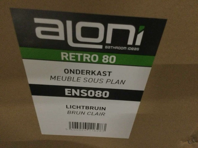 Aloni - retro80/ens080 - onderkast met wasbak en zonder kraan - afbeelding 3 van  3