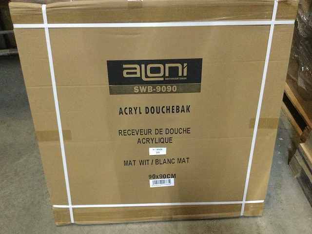 Aloni - swb-9090 - douchebak 90x90 cm. - afbeelding 2 van  3