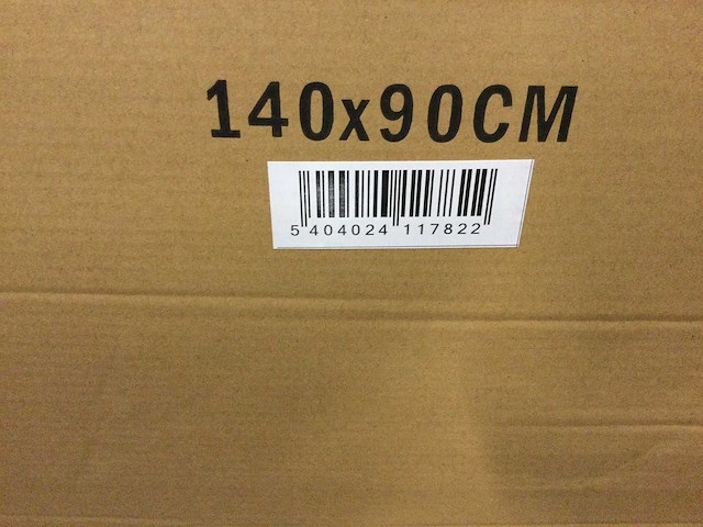 Aloni - swz-914 - douchebak 140x90 cm, zwart. - afbeelding 3 van  4