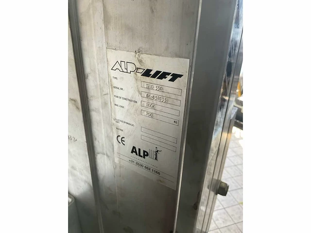 Alp lift lmc 330 stapelaar-250kg - afbeelding 5 van  8