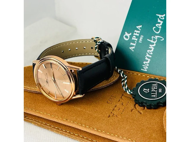 Alpha 1993 herenhorloge - rosé goldplated - afbeelding 5 van  7