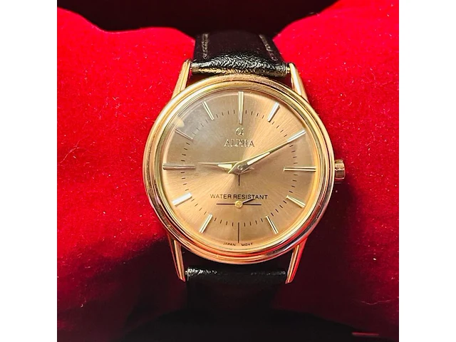 Alpha 1993 herenhorloge - rosé goldplated - afbeelding 6 van  7