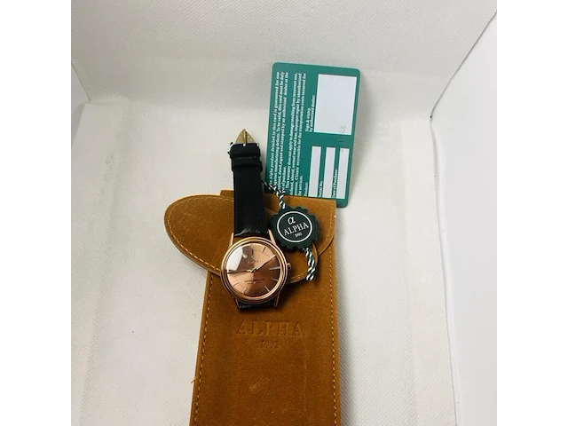 Alpha 1993 herenhorloge - rosé goldplated - afbeelding 7 van  7