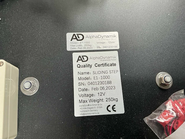 Alpha dynamik e1-1000 elektrische sliding trap - afbeelding 2 van  3