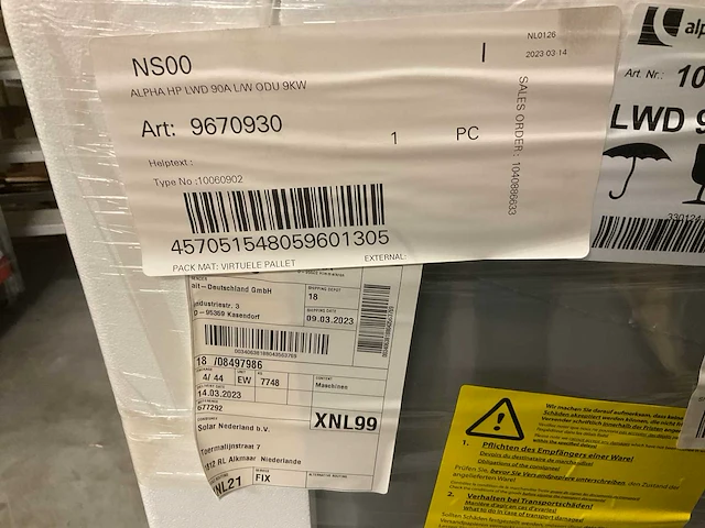 Alpha innotec 10060902 warmtepomp met hydrauliekmodule - afbeelding 3 van  8