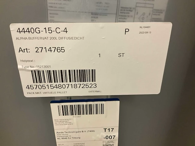 Alpha innotec 2714765 buffervat - afbeelding 2 van  4