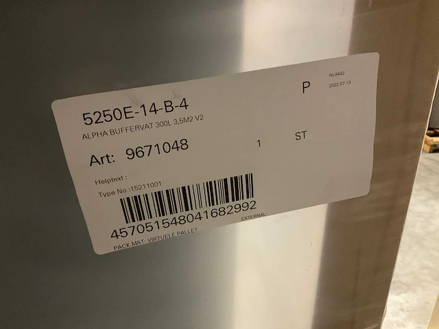 Alpha innotec 9671048 buffervat - afbeelding 2 van  4