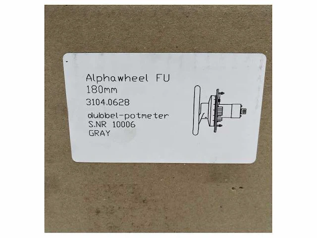 Alphatron alphawheel fu 180mm manual follow up steering wheel - afbeelding 5 van  6