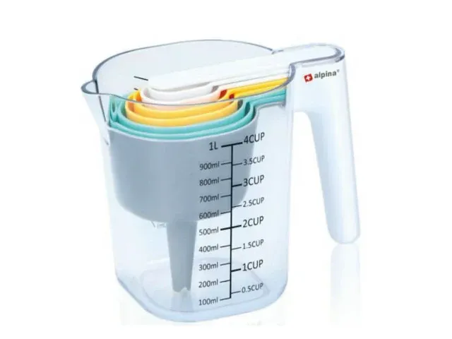 Alpina 9-delig maatbekerset 1 liter - afbeelding 1 van  5