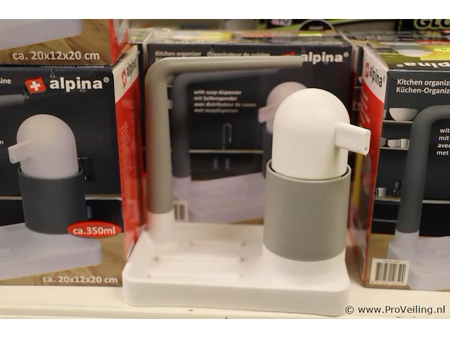 Alpina keukenopberger met zeepdispenser - ca. 5 stuks - afbeelding 2 van  3