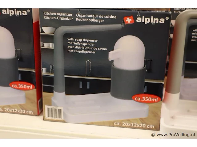 Alpina keukenopberger met zeepdispenser - ca. 5 stuks - afbeelding 3 van  3