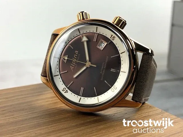 Alpina seastrong diver heritage automatic al-525brc4h4 herenhorloge - afbeelding 6 van  9