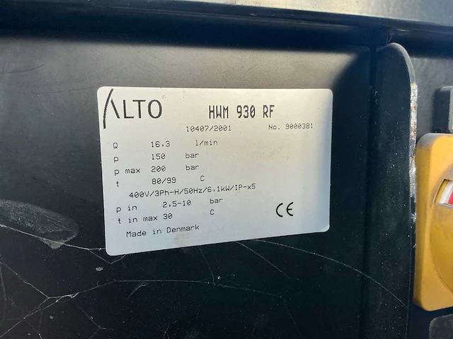Alto hwm 930 rf hogedrukcompressor (2x) - afbeelding 2 van  10