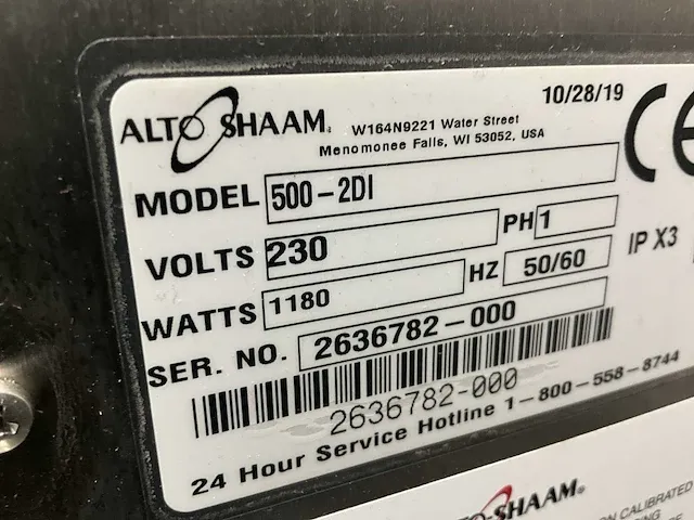 Alto-shaam 500-2di warmhoudkast - afbeelding 6 van  6