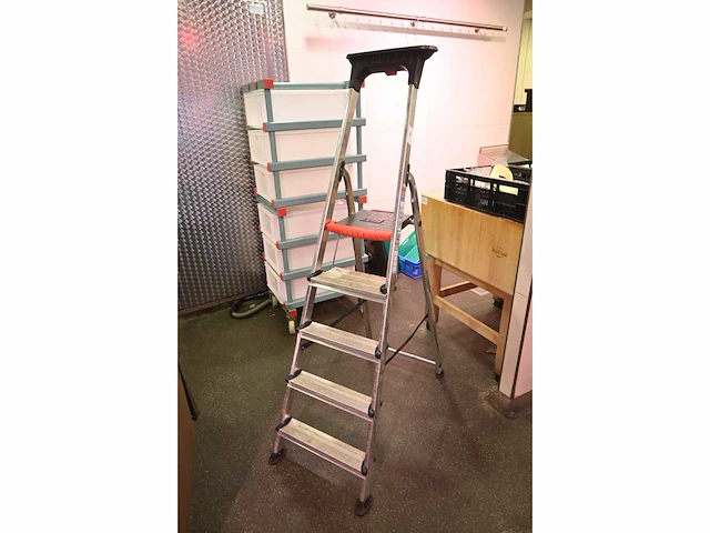 Altrex double decker 1x5 aluminium uitzettrap - afbeelding 2 van  3