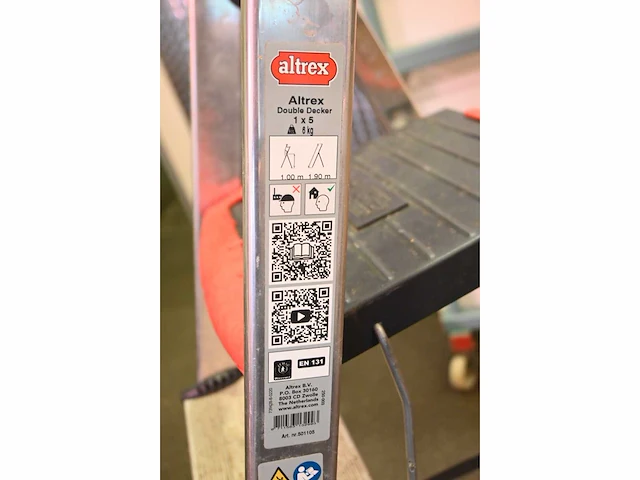 Altrex double decker 1x5 aluminium uitzettrap - afbeelding 3 van  3