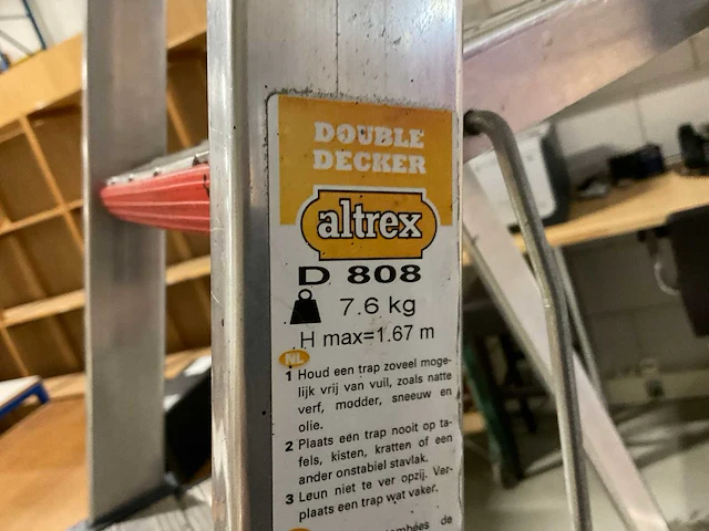 Altrex double decker d808 huishoudtrap - afbeelding 4 van  4
