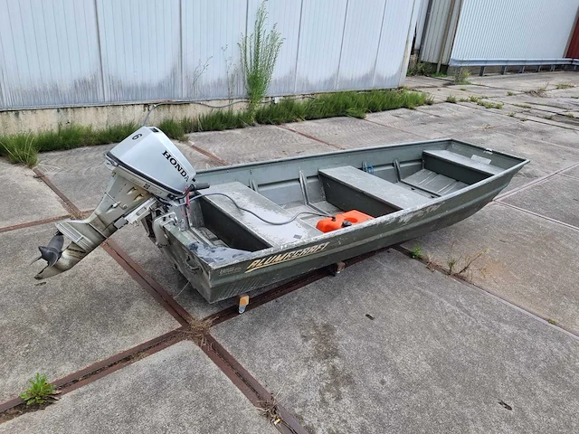Alumacraft - aluminium boot met trailer + 6 pk honda - consoleboot en visboot - afbeelding 1 van  27