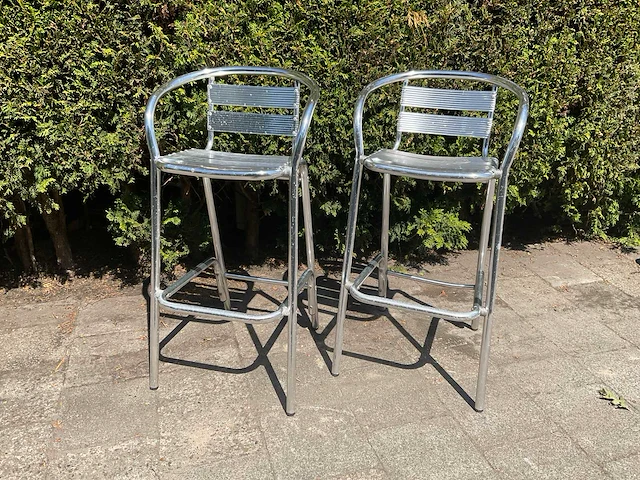 Aluminium barkruk (2x) - afbeelding 1 van  3