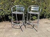 Aluminium barkruk (2x) - afbeelding 1 van  3
