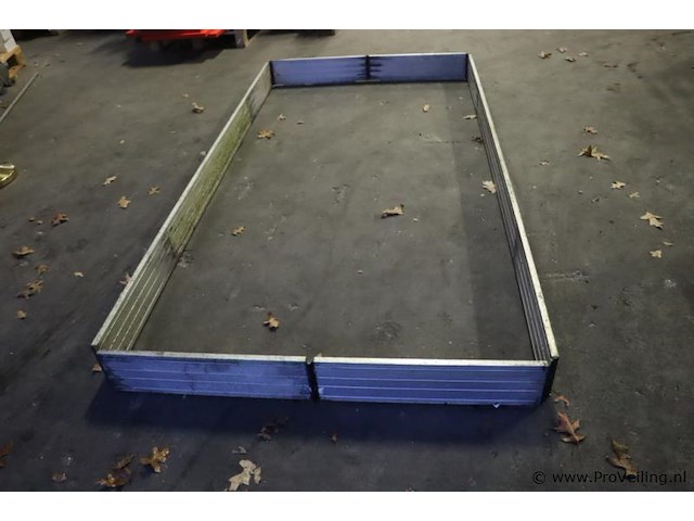 Aluminium bat rand - 242x222x16cm - afbeelding 1 van  6