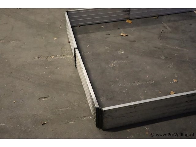 Aluminium bat rand - 242x222x16cm - afbeelding 3 van  6