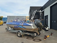 Aluminium boot, buster, xxl, 2007, incl. buitenboordmotor en boottrailer - afbeelding 3 van  56