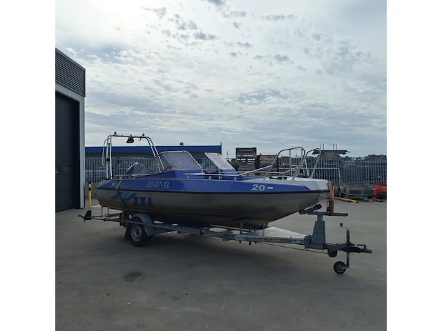 Aluminium boot, buster, xxl, 2007, incl. buitenboordmotor en boottrailer - afbeelding 6 van  56