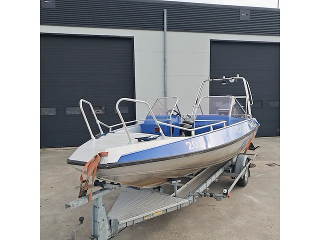 Aluminium boot, buster, xxl, 2007, incl. buitenboordmotor en boottrailer - afbeelding 8 van  56