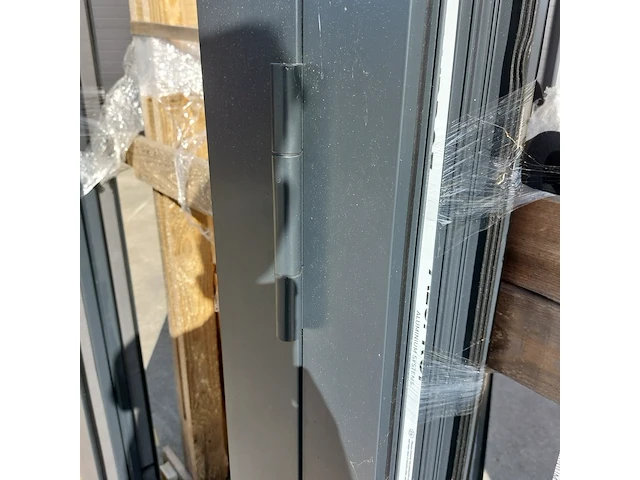 Aluminium deurkozijn, zwartgrijs (mat) - afbeelding 6 van  9