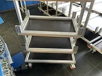 Aluminium dubbelzijdige transportwagen (7x) - afbeelding 2 van  4