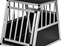 Aluminium hondentransportbox 65x90x69.5cm - afbeelding 1 van  4