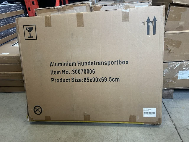 Aluminium hondentransportbox 65x90x69.5cm - afbeelding 2 van  4