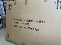 Aluminium hondentransportbox 65x90x69.5cm - afbeelding 3 van  4