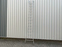 Aluminium ladder 1x14 sporten - afbeelding 1 van  3