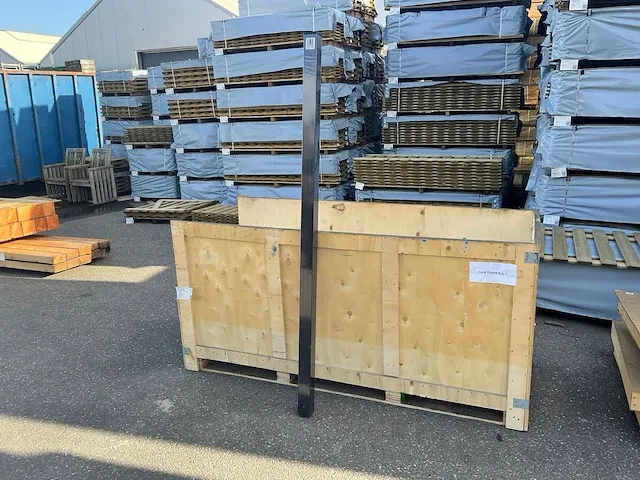 Aluminium paal zwart - afbeelding 1 van  5