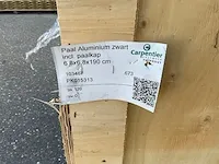 Aluminium paal zwart - afbeelding 5 van  5