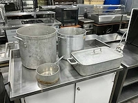 Aluminium pannen en braadslede (4x) - afbeelding 1 van  7