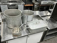 Aluminium pannen en braadslede (4x) - afbeelding 2 van  7