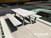 Aluminium picknicktafel - afbeelding 1 van  6