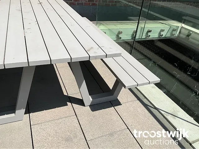 Aluminium picknicktafel - afbeelding 2 van  6