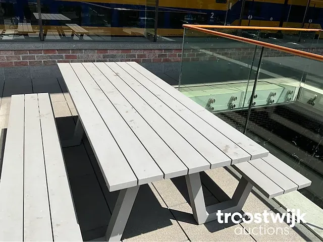 Aluminium picknicktafel - afbeelding 3 van  6