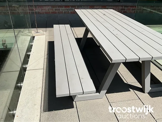 Aluminium picknicktafel - afbeelding 4 van  6