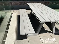 Aluminium picknicktafel - afbeelding 4 van  6