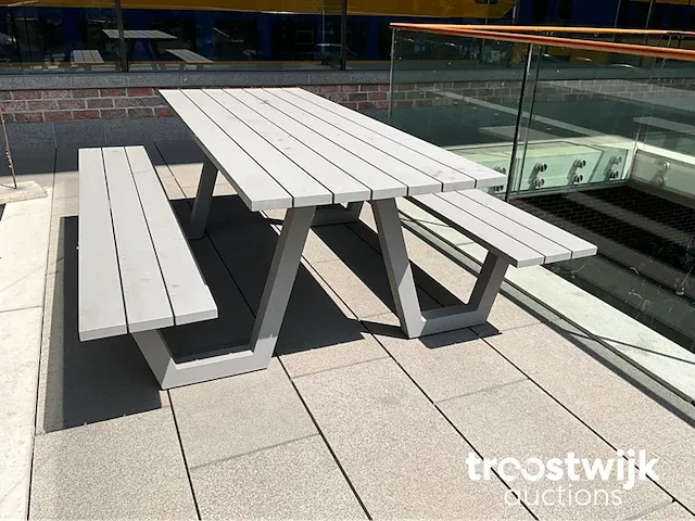 Aluminium picknicktafel - afbeelding 5 van  6