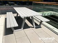 Aluminium picknicktafel - afbeelding 5 van  6