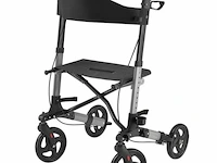 Aluminium rollator vital - zwart - inklapbaar - afbeelding 3 van  5